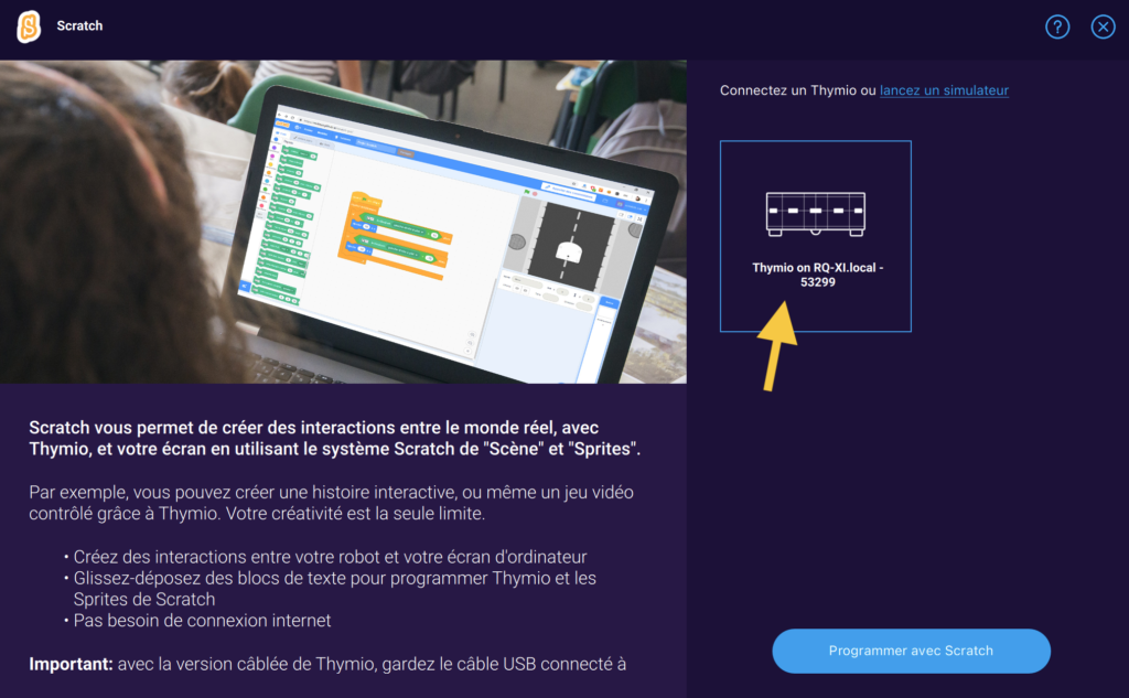 Interface de Scratch
